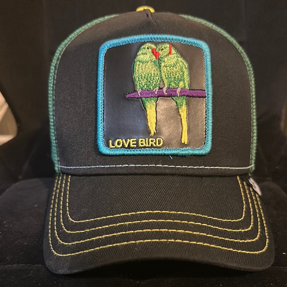 Goorin Bros Love Bird Embroidered Black Cap
